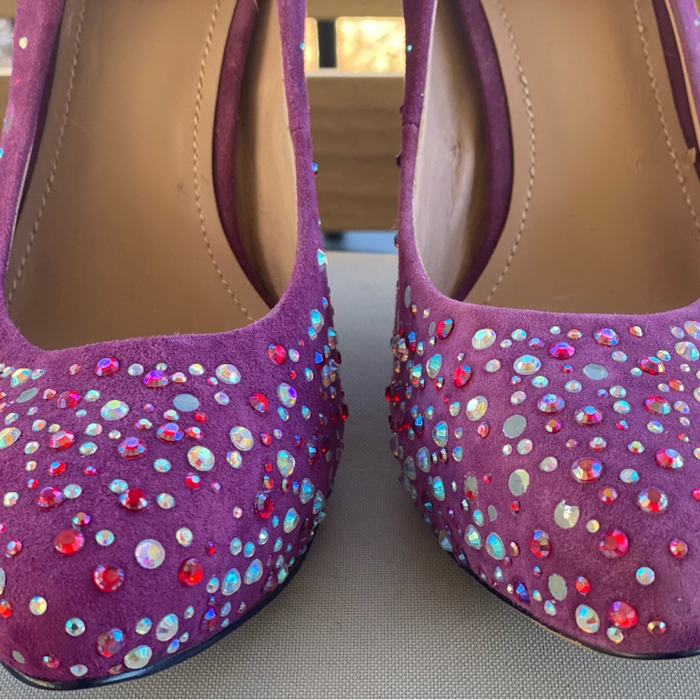Vince Camuto Purple Pumps with Jewels